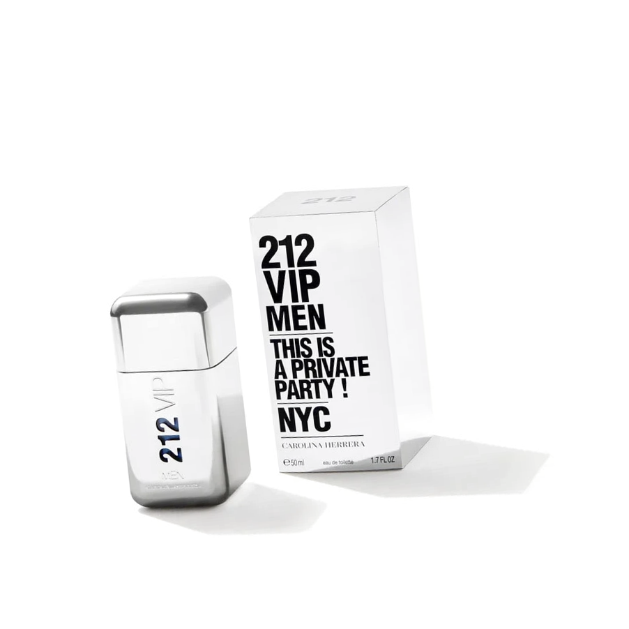 Мужская туалетная вода Carolina Herrera 212 Vip Man 50 мл - Херрера 212 Вип Мен