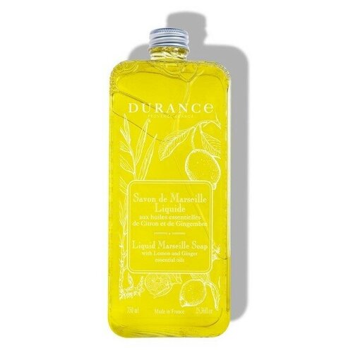 Durance / Жидкое мыло с экстрактом Лимона и имбиря 750мл. Liquid Marseille Soap with Lemon-Ginger essential oils