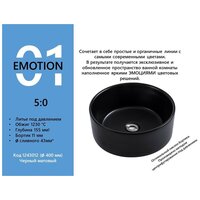 Накладная раковина AVIMANO EMOTION 1243012, цвет черный матовый