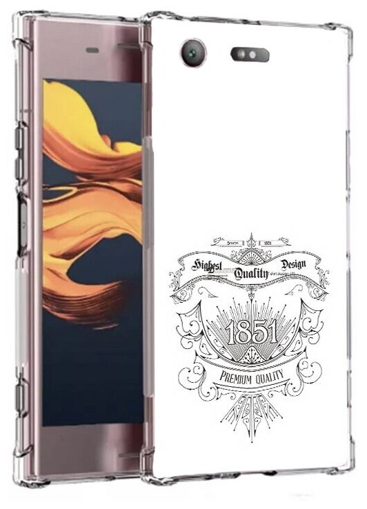 Чехол задняя-панель-накладка-бампер MyPads логотип 1851 год для Sony Xperia XZ1 Compact G8441 противоударный