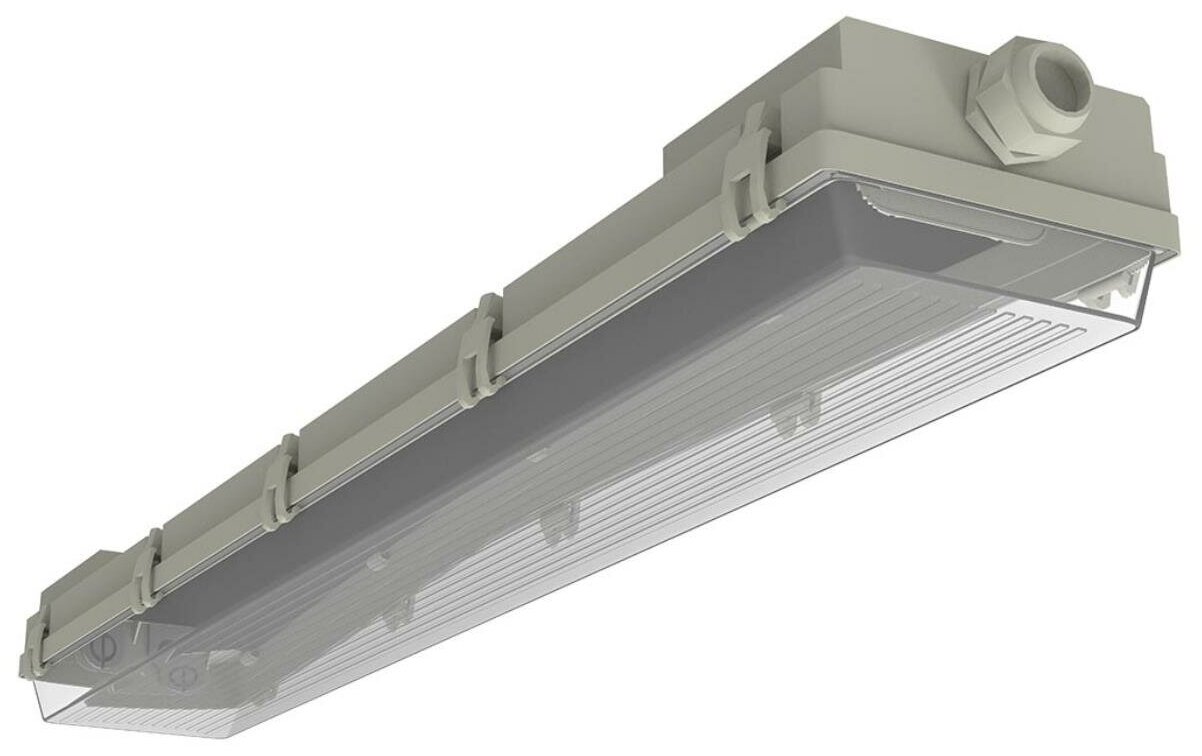 Линейный светильник Gauss СПП-Т8-G13 INDUSTRY 220-230V IP65 660*107*61мм для LED ламп 2х600мм 1/8