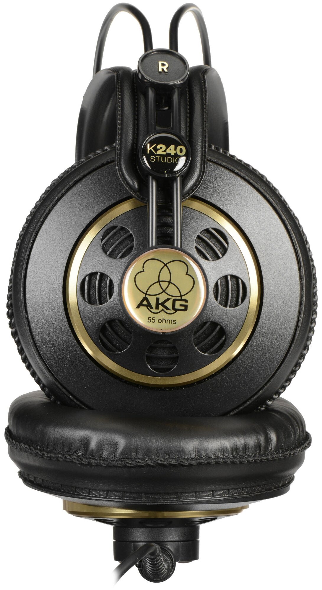 Наушники AKG K240 Studio, мониторы, черный/золотистый, проводные - фото №6