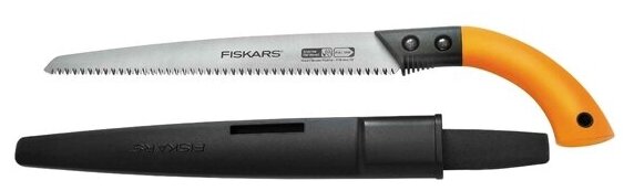 Пила с фиксированным лезвием Fiskars SW84 (1001620 / 123840) в чехле - фотография № 1