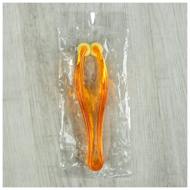 Массажёр пластик для пальцев рук 2 рол 15*3.8*3.8см оранж шильд от 605008
