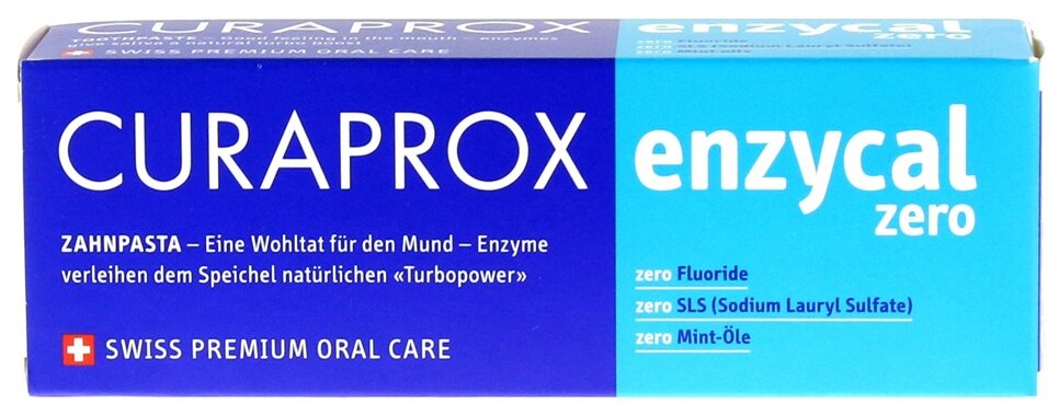 Зубная паста CURAPROX Enzycal zero, 75ml, без фтора