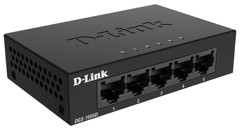 D-Link Dgs-1005d/j2a Неуправляемый коммутатор с 5 портами 10/100/1000Base-T и функцией энергосбереже .