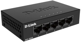 D-Link Сетевое оборудование DGS-1005D J2A Неуправляемый коммутатор с 5 портами 10 100 1000Base-T и функцией энергосбережения