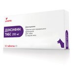 Доксифин 200 мг антибактериальный препарат для животных уп. 12 таблеток (1 уп) - изображение