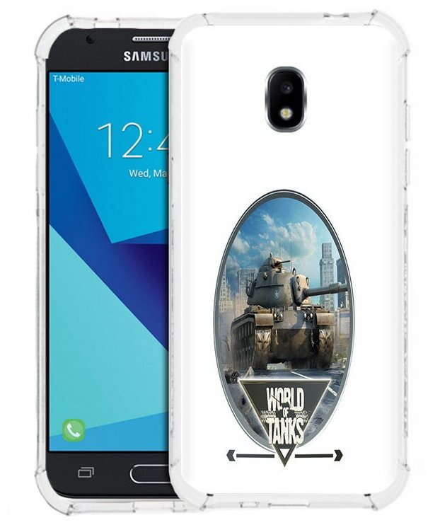 Чехол задняя-панель-накладка-бампер MyPads игра с танками для Samsung Galaxy J7 (2017) SM-J730F/Samsung Galaxy J7 Pro противоударный