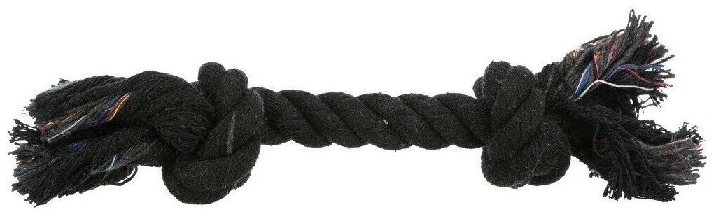 TRIXIE Игрушка для собак "Веревка с 2-мя узлами" цветная, хлопок 125г