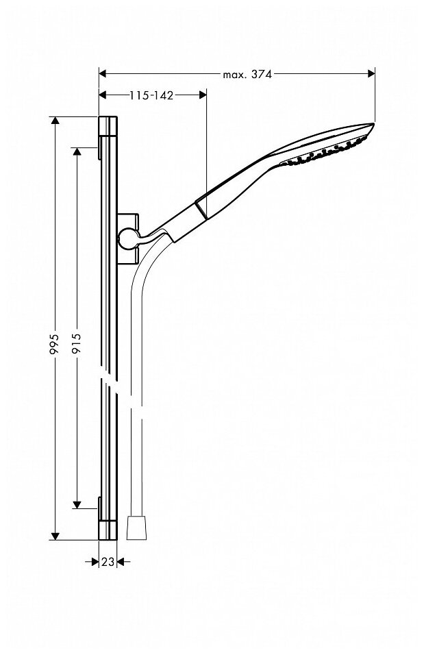 Гарнитур душевой Hansgrohe - фото №6