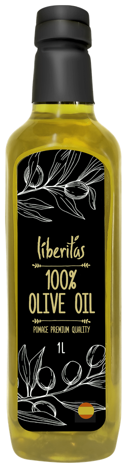 Масло оливковое LIBERITAS Pomace рафинированное c добавлением нерафинированного