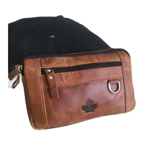 Сумка на пояс ZZNICK CANADA ХОУК-2 винтаж из натуральной кожи
