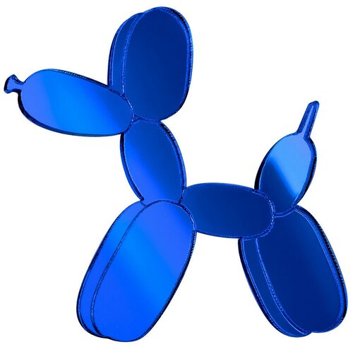 Брошь MONOLAMA Собака из воздушных шариков, акрил, синий