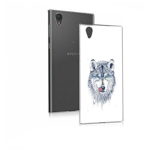 Чехол задняя-панель-накладка-бампер MyPads голодгый волк для Sony Xperia E5 противоударный