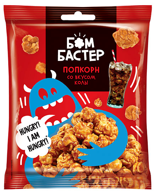 Бомбастер, попкорн карамельный со вкусом колы, 50 г