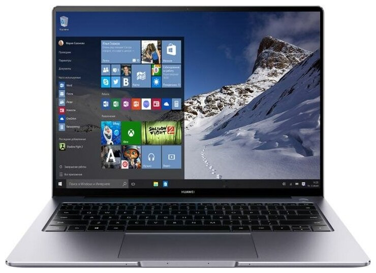 Ноутбук Huawei 14 Ноутбук Huawei MateBook 14s 2021 i7-11370H7 16512GB HookeD-W7651T 53012MAC серый