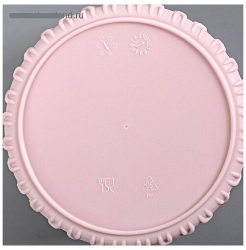 Подставка универсальная, круглая (d10 h11 см) пудрово-розовая
