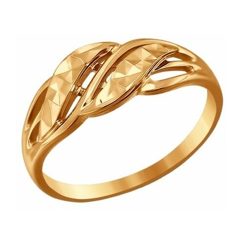 фото Кольцо из золота с алмазной гранью яхонт ювелирный арт. 222