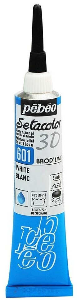 фото Контур по ткани Pebeo с опухающим эффектом, Setacolor, 3D, 20 мл