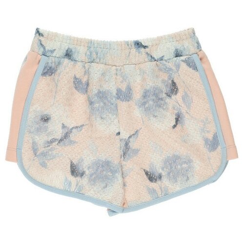 фото Шорты panco, для девочки, цвет оранжево-розовый, размер 152