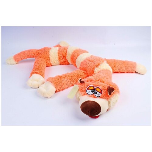 Мягкая игрушка Кот багет 95см/ Меховой длинный кот / оранжевый