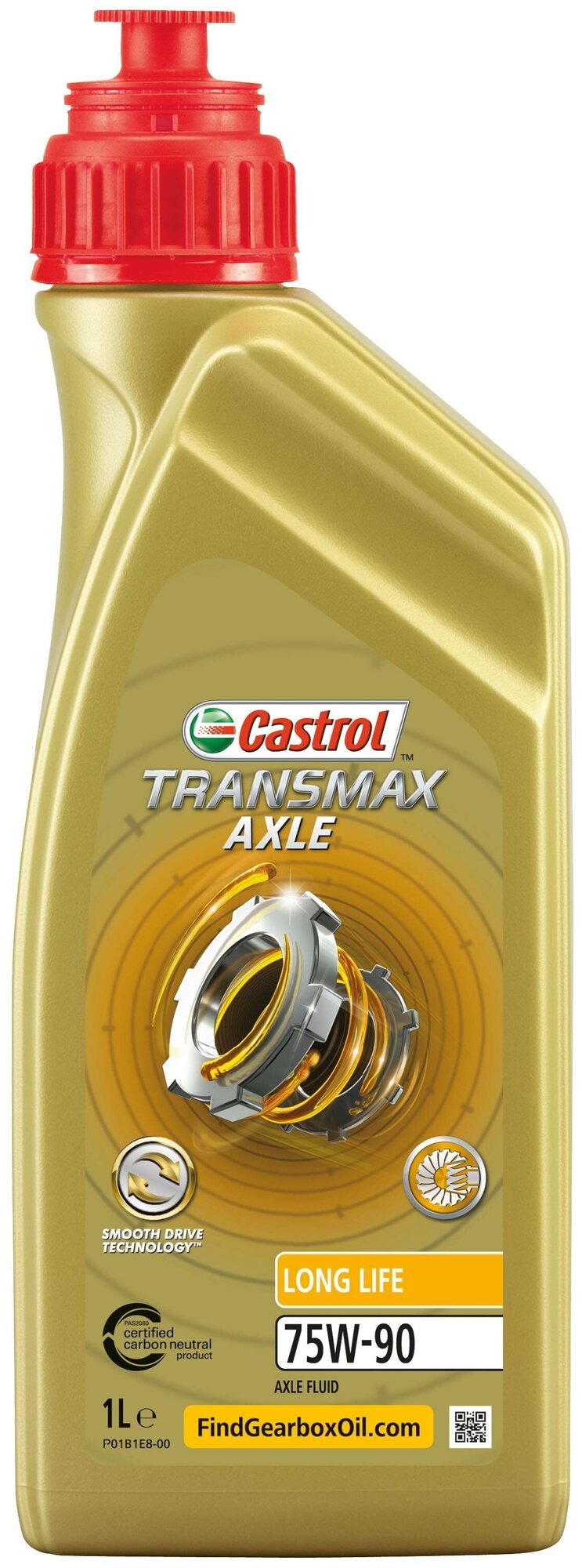 15D6EE Масло трансм. Transmax Axle Long Life 75W-90 (1 л.) CASTROL
