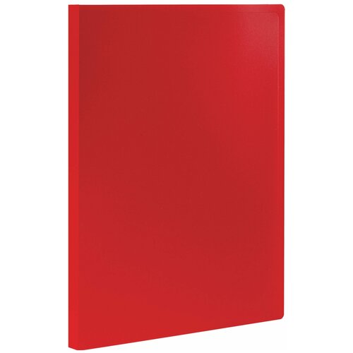 Папка 10 вкладышей STAFF, красная, 0,5 мм, 225690