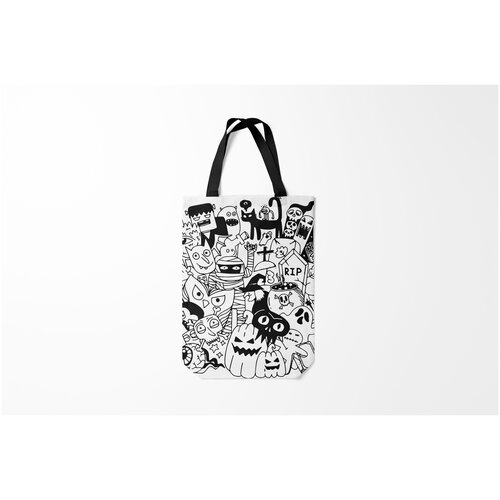 фото Сумка-шоппер / 31х42 см / праздники / хэллоуин halloween burnettie