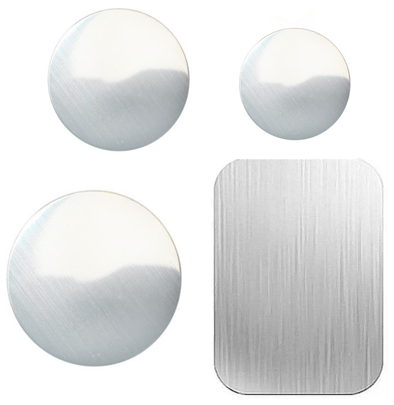 фото Комплект металлических пластин для магнитных держателей телефона 4 шт, автодержатель для смартфона, аксессуар в автомобиль, авто товары в машину,