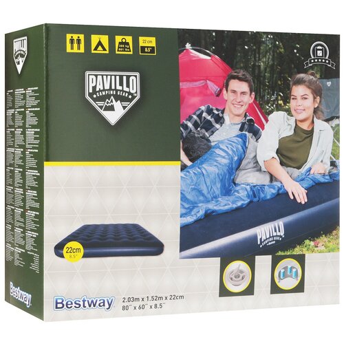 фото Матрас надувной 203 х 152 х 22 см, цвет синий bestway