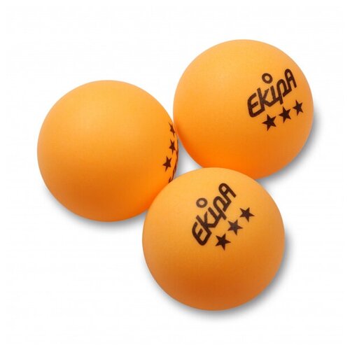 фото Шарики для настольного тенниса ep05 ekipa 3 звезды 3шт желтый 40мм indigo