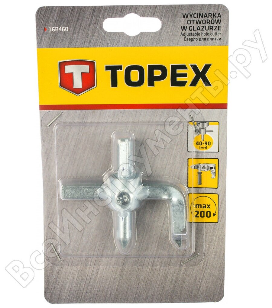 Сверло для плитки TOPEX - фото №1