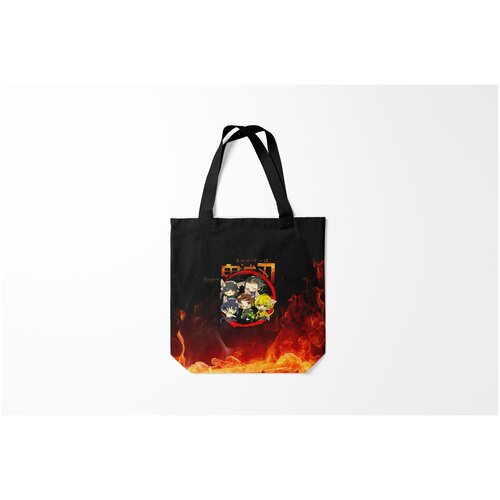 фото Сумка-шоппер / 40х40 см / аниме / клинок рассекающий демонов персонажи burnettie