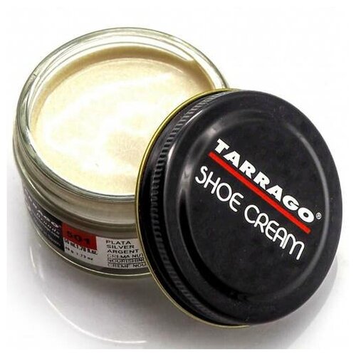 Крем для гладких кож обуви Tarrago Shoe Cream серебро 50 мл