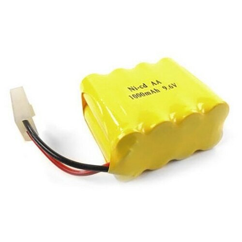 Аккумулятор LJ Battery Ni-Cd 9.6V 1000 mAh (форма ROW, разъем TAMIYA) - NICD-96R-1000-TAMIYA аккумулятор ni cd 4 8v 350 mah 2 3aa разъем yp nicd 48t 350 yp