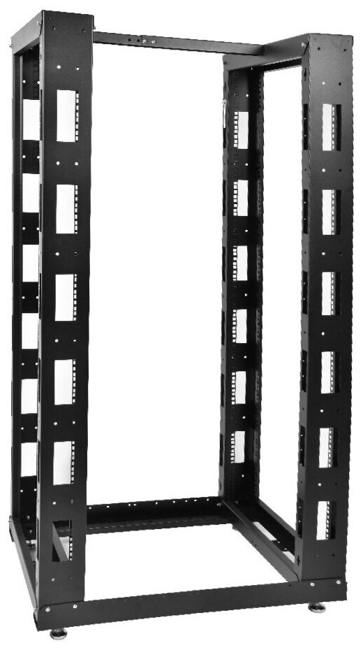 ЦМО Стойка телекоммуникационная универсальная 33U двухрамная, цвет черный (стк-33.2-9005) (1 коробка