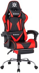 Игровое кресло Defender Pilot Черный/Красный,полиуретан,60мм