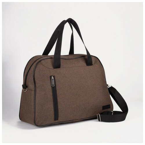 фото Сумка спортивная, отдел на молнии, наружный карман, длинный ремень, цвет коричневый./в упаковке шт: 1 tltriumph