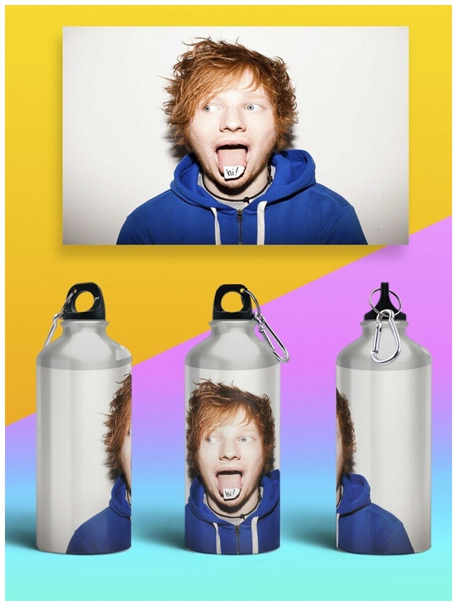 Бутылка спортивная,туристическая фляга, 500мл Ed Sheeran - 1