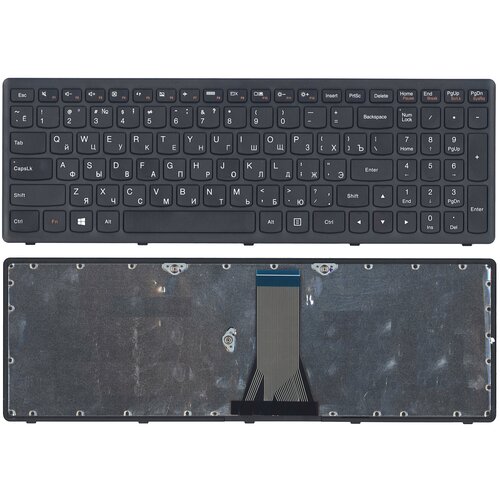 клавиатура для ноутбука lenovo g505s z510 s510 черная c серебристой рамкой Клавиатура для ноутбука Lenovo G505s Z510 S510 черная