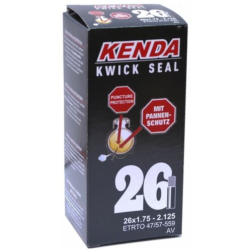 Камера антипрокольная с герметиком 26 авто 1,75-2,125 (47/57-559). KENDA