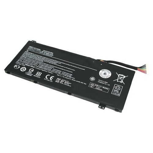 Аккумуляторная батарея для ноутбука Acer Aspire VN7-571G, VN7-791 11.4V 4465mAh 51Wh AC14A8L черная вентилятор для ноутбука acer aspire nitro vn7 591 4 pin пара