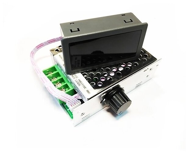MP301M ШИМ регулятор мощности 12-80В / 30А в корпусе с радиатором и дисплеем