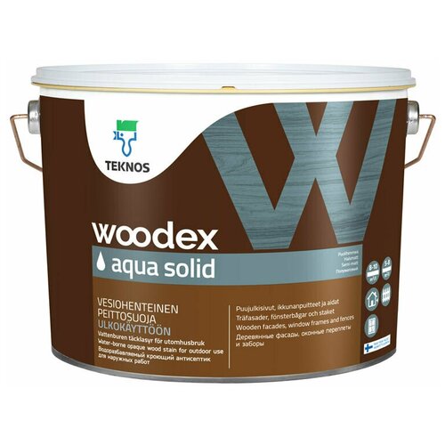 WOODEX AQUA SOLID кроющий антисептик 9 л