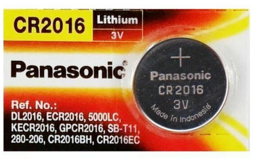 Батарейка литиевая Panasonic CR2016 CR2016BL2 (3V)