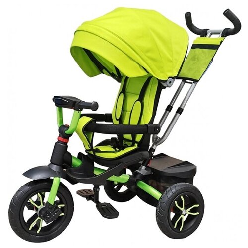 Велосипед трехколесный детский с ручкой управления лимонный. арт. FA7G