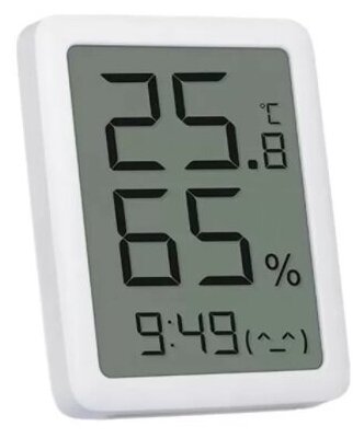 Метеостанция с часами, термометр-гигрометр Xiaomi Miaomiaoce LCD (MHO-C601), белый