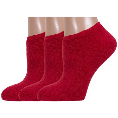 фото Носки хох, 3 пары, размер 25, красный