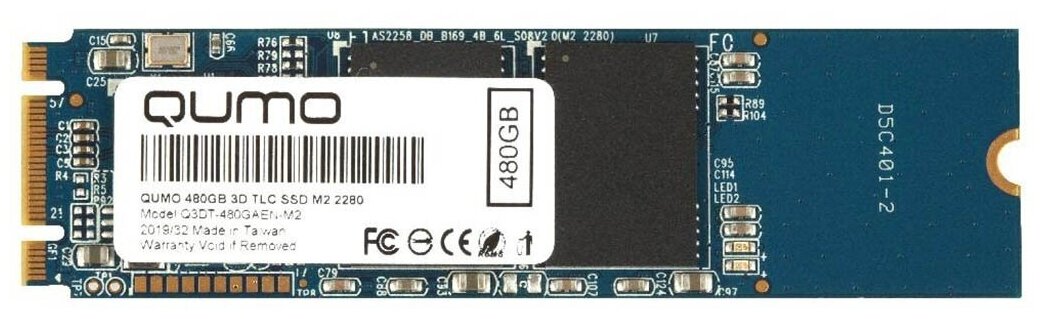 Твердотельный накопитель Qumo Novation SSD 480Gb Q3DT-480GAEN-M2